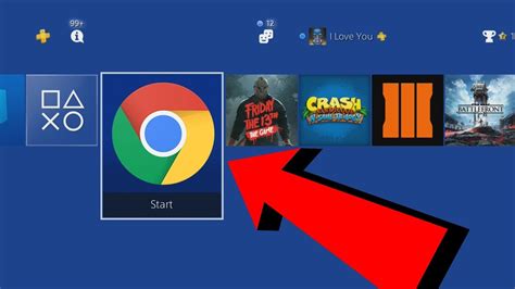 How do I get Google browser on my PS4?
