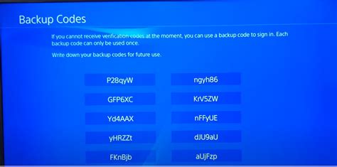 How do I get a 2 step verification code for PS4?