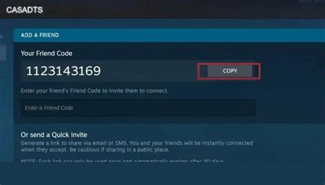 How do I get a Steam friend code without paying?