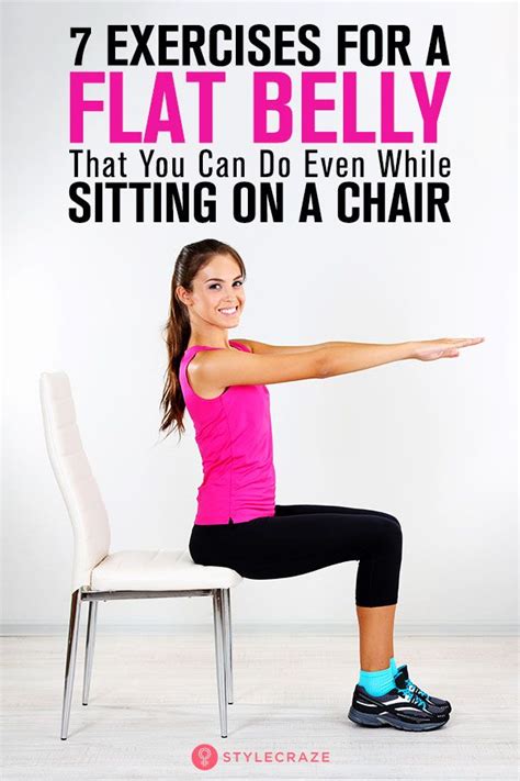 How do I get a flat stomach while sitting?