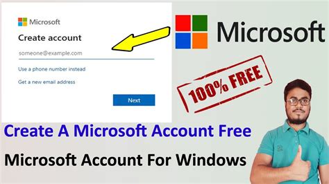 How do I get a free Microsoft account?