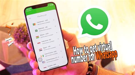 How do I get a virtual number on WhatsApp?