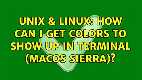 How do I get color in Linux?
