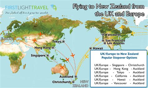 How do I get from Europe to New Zealand?