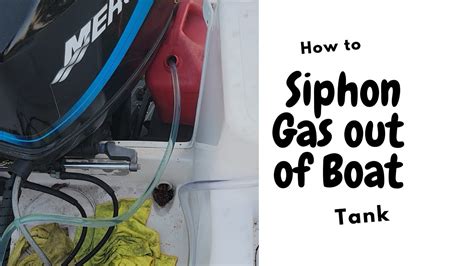 How do I get gas out of my tank without a siphon?