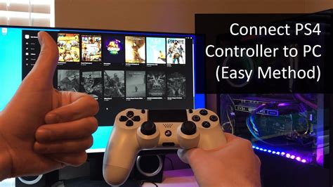 How do I get my PS4 controller to work on my PC?