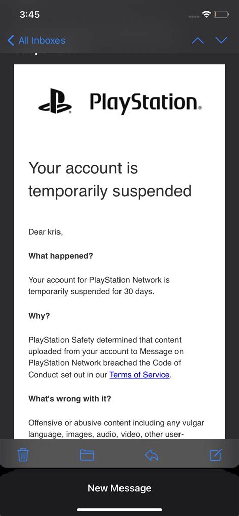 How do I get my PlayStation unsuspended?