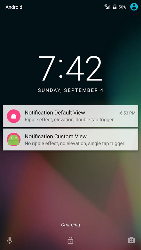 How do I get notifications on the top of my screen Android?