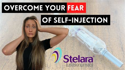 How do I get over my fear of self injections?