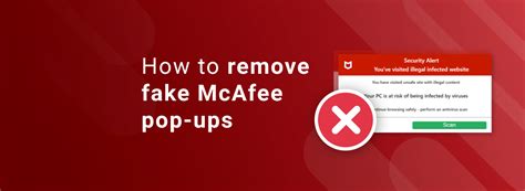 How do I get rid of fake McAfee warning?