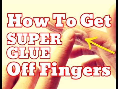 How do I get super glue off my fingers?