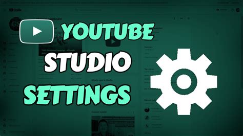 How do I get to YouTube Studio settings?