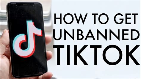 How do I get unbanned from TikTok?
