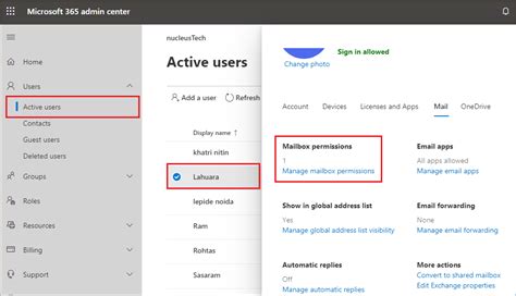 How do I give permission in Outlook 365?