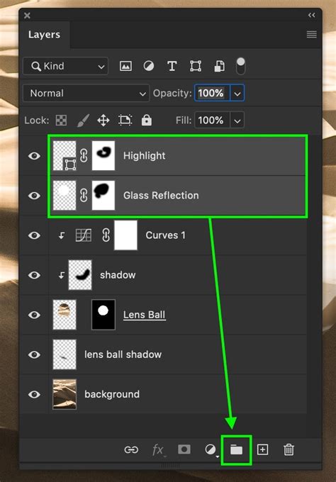 How do I group layers in Photoshop?