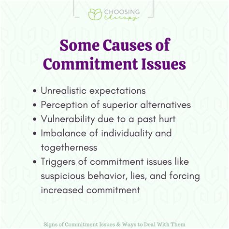 How do I help myself with commitment issues?