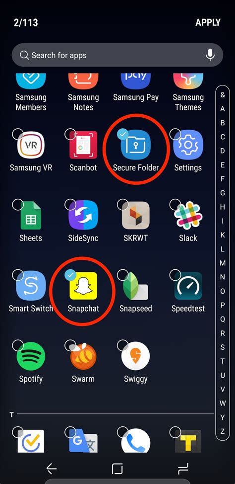 How do I hide apps on my Samsung?