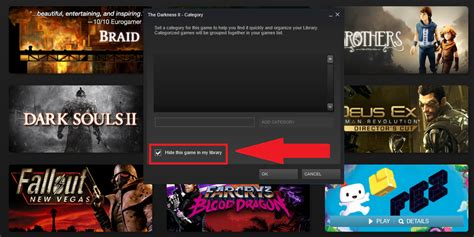 How do I hide games from family on Steam?