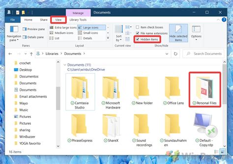 How do I hide hidden files in Windows 10?