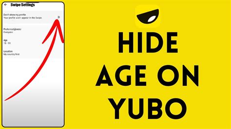 How do I hide my age on Yubo without?