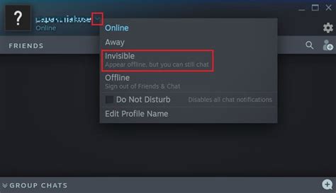 How do I hide offline friends on Steam?