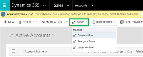 How do I hide the flow button in Dynamics 365?