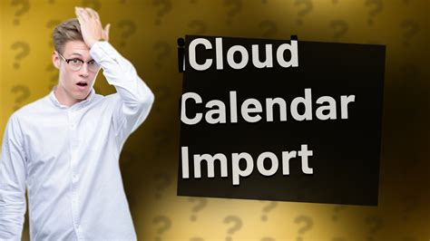 How do I import a calendar into iCloud?