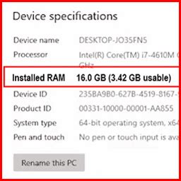 How do I increase usable RAM size?