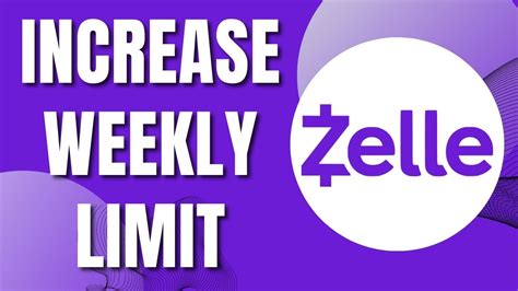 How do I increase weekly limit on Zelle?