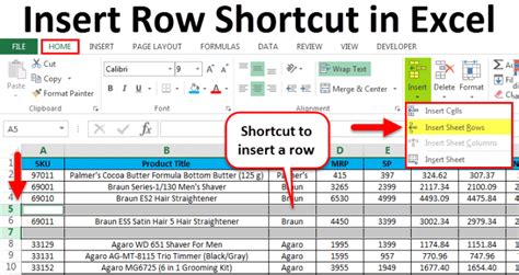 How do I insert 3000 rows in Excel?