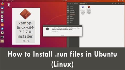 How do I install a run file in Linux?