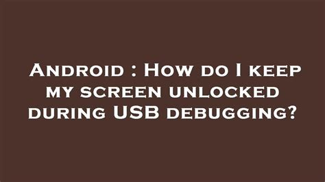 How do I keep my screen unlocked?