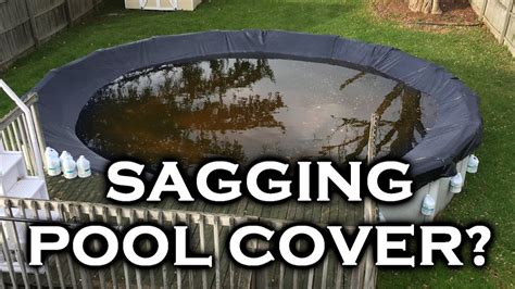 How do I keep water off the top of my pool cover?