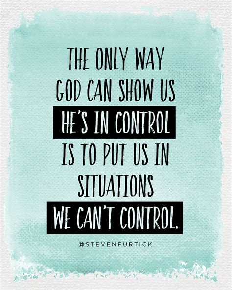 How do I know God is in control?