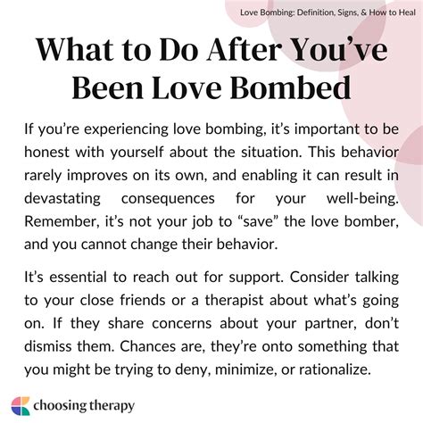 How do I know if I'm being love bombed?