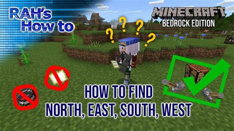 How do I know if I'm facing north in Minecraft?