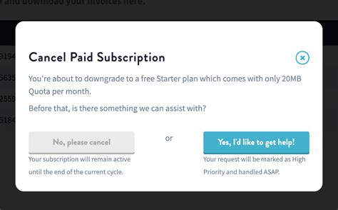 How do I know if I Cancelled a subscription?