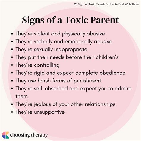 How do I know if I am a toxic parent?