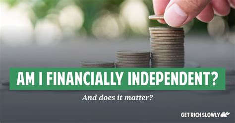 How do I know if I am financially independent?