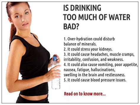 How do I know if I drank too much water?