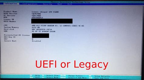 How do I know if I have UEFI or legacy?