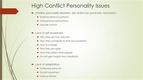 How do I know if I have a high conflict personality?