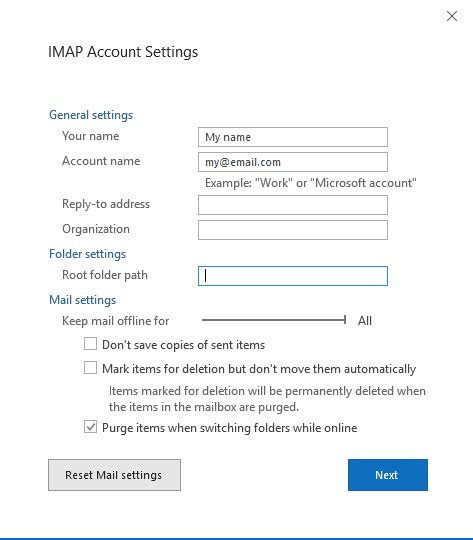 How do I know if I have an IMAP account?