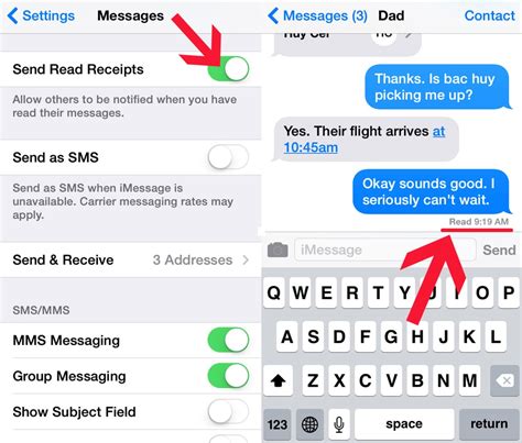 How do I know if I received a text or iMessage?