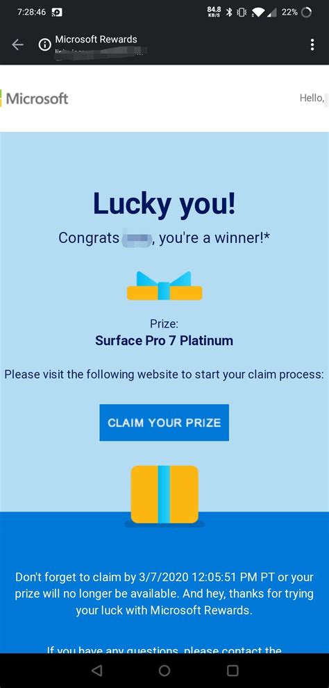 How do I know if I won Microsoft Rewards?