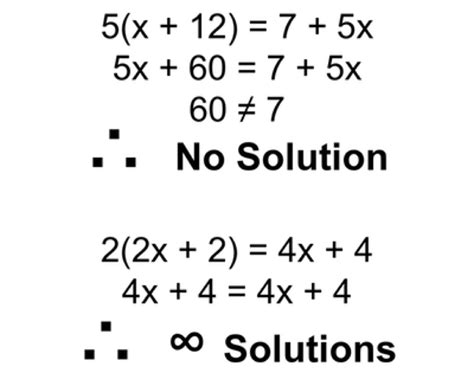How do I know if an equation has no solution?