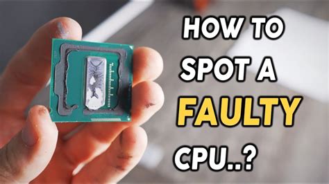 How do I know if my CPU is dying?