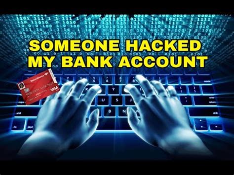 How do I know if my bank account has been hacked?