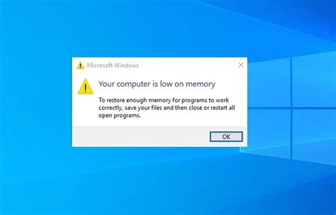 How do I know if my computer is running out of memory?