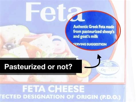 How do I know if my feta is pasteurized?